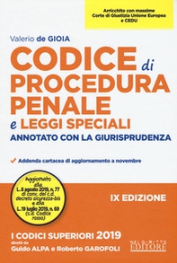 Codice di procedura penale e leggi speciali. Annotato con la giurisprudenza - Librerie.coop