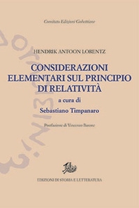 Considerazioni elementari sul principio di relatività - Librerie.coop Considerazioni elementari sul principio di relatività - Librerie.coop
