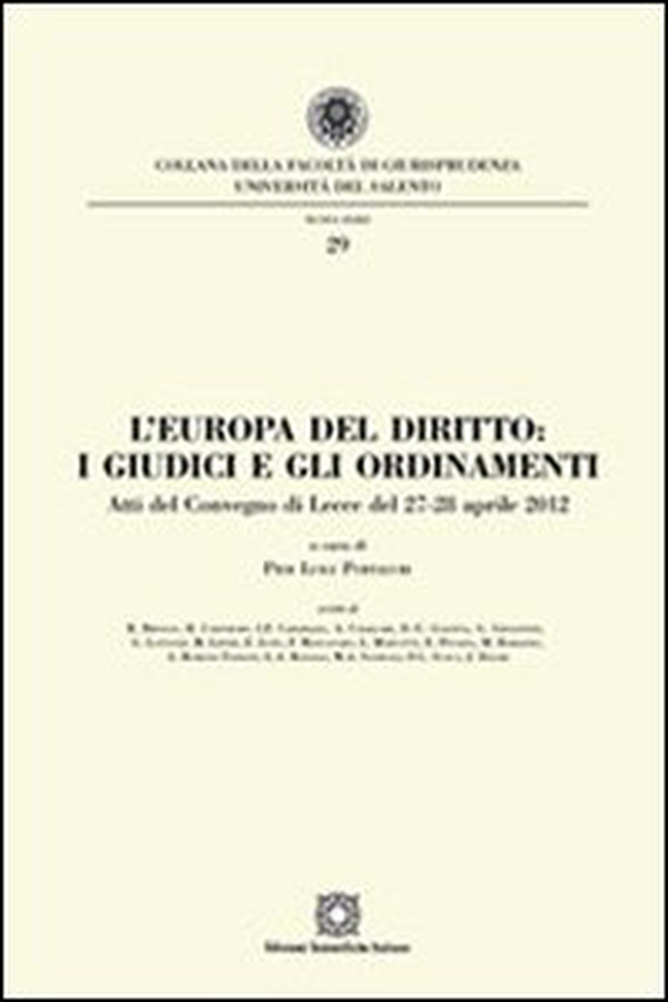 L'Europa del diritto. I giudici e gli ordinamenti - Librerie.coop L'Europa del diritto. I giudici e gli ordinamenti - Librerie.coop