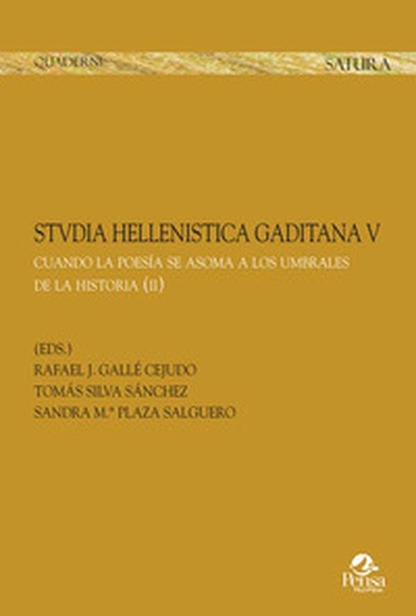Stvdia hellenistica gaditana - Vol. 5 - Librerie.coop