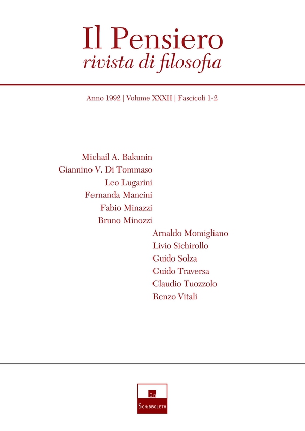 Il Pensiero (1992/1-2) - Librerie.coop Il Pensiero (1992/1-2) - Librerie.coop