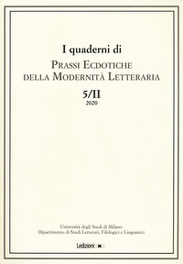 I quaderni di prassi ecdotiche della modernità letteraria - Librerie.coop I quaderni di prassi ecdotiche della modernità letteraria - Librerie.coop