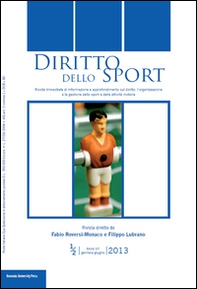 Diritto dello sport (2013) vol. 1-2 - Librerie.coop Diritto dello sport (2013) vol. 1-2 - Librerie.coop