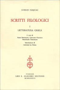 Giorgio Pasquali. Scritti filologici: letteratura greca, letteratura latina, cultura contemporanea, recensioni - Librerie.coop Giorgio Pasquali. Scritti filologici: letteratura greca, letteratura latina, cultura contemporanea, recensioni - Librerie.coop