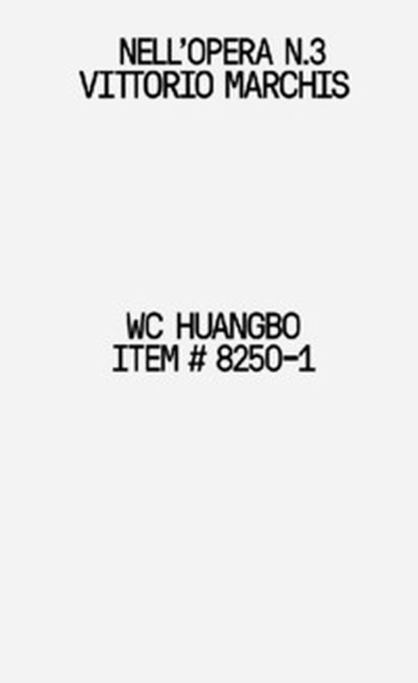 WC Huangbo Item # 8250-1 - Librerie.coop WC Huangbo Item # 8250-1 - Librerie.coop