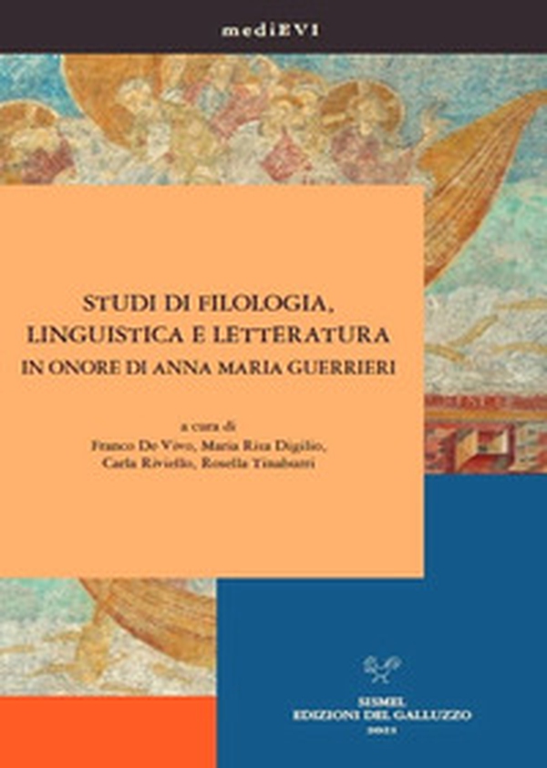 Studi di filologia, linguistica e letteratura in onore di Anna Maria Guerrieri - Librerie.coop Studi di filologia, linguistica e letteratura in onore di Anna Maria Guerrieri - Librerie.coop