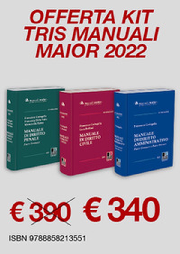 Kit tris manuali maior 2022. Magistratura - Librerie.coop Kit tris manuali maior 2022. Magistratura - Librerie.coop