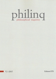 Philinq. Philosophical inquiries - Vol. 1 - Librerie.coop