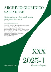 Archivio giuridico sassarese - Vol. 30\1 - Librerie.coop