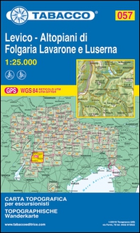 Levico. Altopiani di Folgaria, Lavarone e Luserna 1:25.000 - Librerie.coop