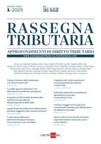 Rassegna Tributaria 1/2025 - Librerie.coop