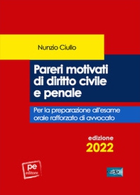 Pareri motivati di diritto civile e penale. Per l'esame orale rafforzato di avvocato - Librerie.coop Pareri motivati di diritto civile e penale. Per l'esame orale rafforzato di avvocato - Librerie.coop