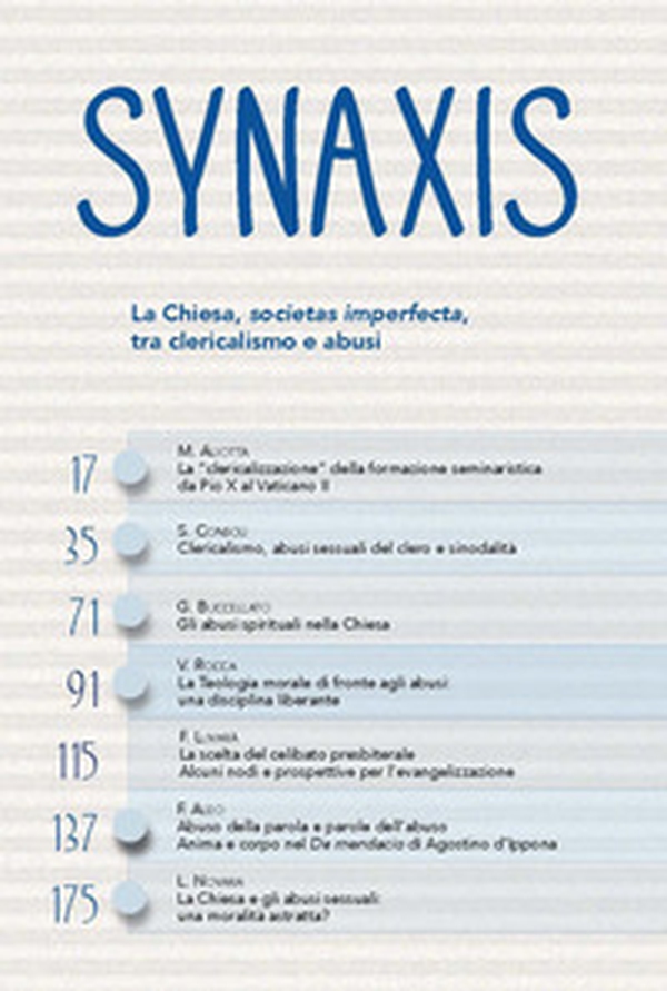 Synaxis - Vol. 40 - Librerie.coop Synaxis - Vol. 40 - Librerie.coop
