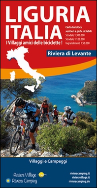Liguria Italia riviera di Levante. Carta turistica, sentieri e piste ciclabili - Librerie.coop