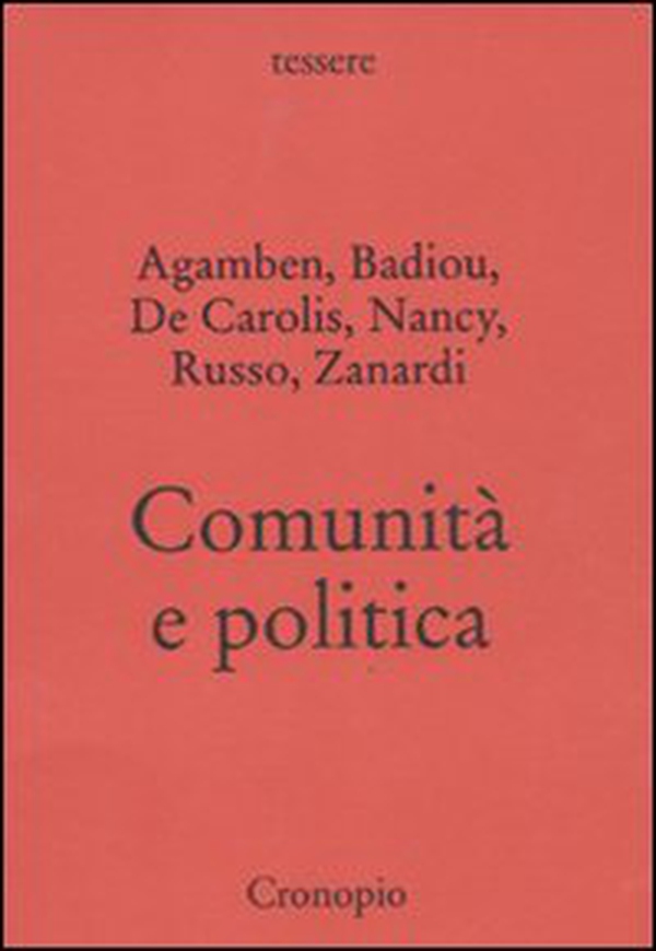 Comunità e politica - Librerie.coop Comunità e politica - Librerie.coop