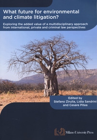 What future for environmental and climate litigation? Exploring the added value of a multidisciplinary approach from international, private and criminal law perspectives - Librerie.coop