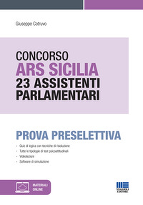 Concorso ARS Sicilia 23 assistenti parlamentari. Prova preselettiva - Librerie.coop Concorso ARS Sicilia 23 assistenti parlamentari. Prova preselettiva - Librerie.coop