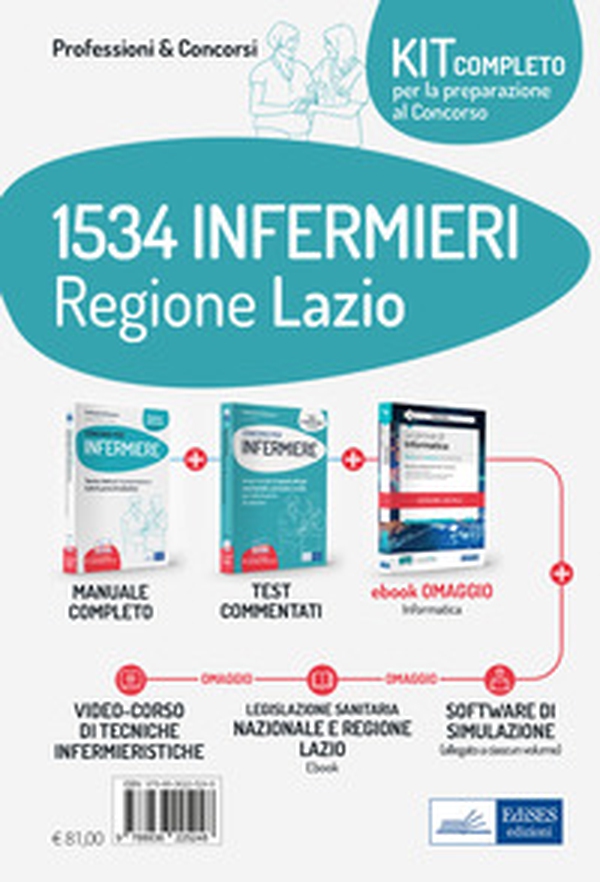 Kit concorso 1534 Infermieri Regione Lazio. Volumi per la preparazione completa al concorso - Librerie.coop Kit concorso 1534 Infermieri Regione Lazio. Volumi per la preparazione completa al concorso - Librerie.coop