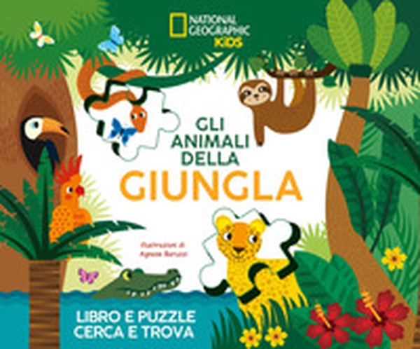 Gli animali della giungla. Libro e puzzle cerca e trova - Librerie.coop Gli animali della giungla. Libro e puzzle cerca e trova - Librerie.coop