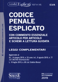 Codice penale esplicato. Con commento essenziale articolo per articolo e schemi a lettura guidata. Leggi complementari - Librerie.coop Codice penale esplicato. Con commento essenziale articolo per articolo e schemi a lettura guidata. Leggi complementari - Librerie.coop