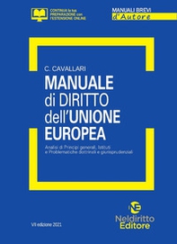 Manuale di diritto dell'Unione Europea. Analisi di principi generali, Istituti e problematiche dottrinali e giurisprudenziali - Librerie.coop