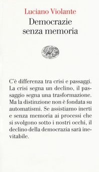 Democrazie senza memoria - Librerie.coop