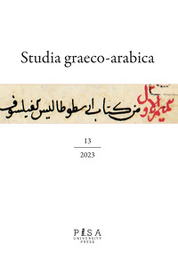 Studia graeco-arabica - Vol. 13 - Librerie.coop Studia graeco-arabica - Vol. 13 - Librerie.coop