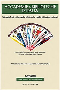 Accademie & biblioteche d'Italia (2010) vol. 1-2 - Librerie.coop