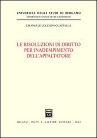 Le risoluzioni di diritto per inadempimento dell'appaltatore - Librerie.coop