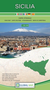 Sicilia. Carta stradale della regione 1:250.000 (cm 120x86) - Librerie.coop