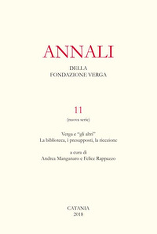 Annali della Fondazione Verga - Librerie.coop Annali della Fondazione Verga - Librerie.coop