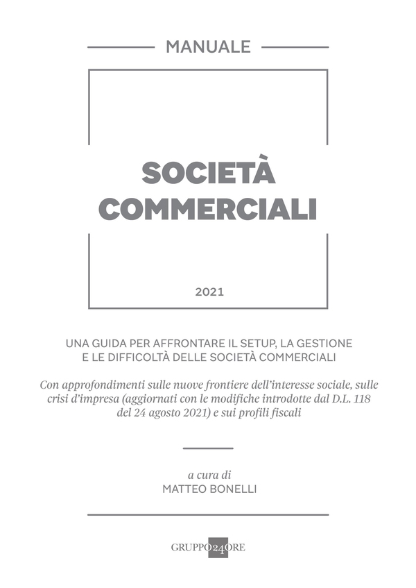 Manuale società commerciali - Librerie.coop Manuale società commerciali - Librerie.coop