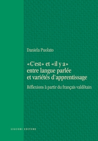 “C’est“ et “il y a“ entre langue parlée et variétés d’apprentissage - Librerie.coop “C’est“ et “il y a“ entre langue parlée et variétés d’apprentissage - Librerie.coop