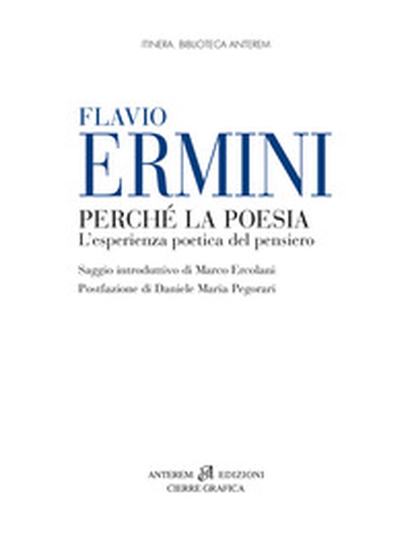 Perché la poesia. L'esperienza poetica del pensiero - Librerie.coop Perché la poesia. L'esperienza poetica del pensiero - Librerie.coop