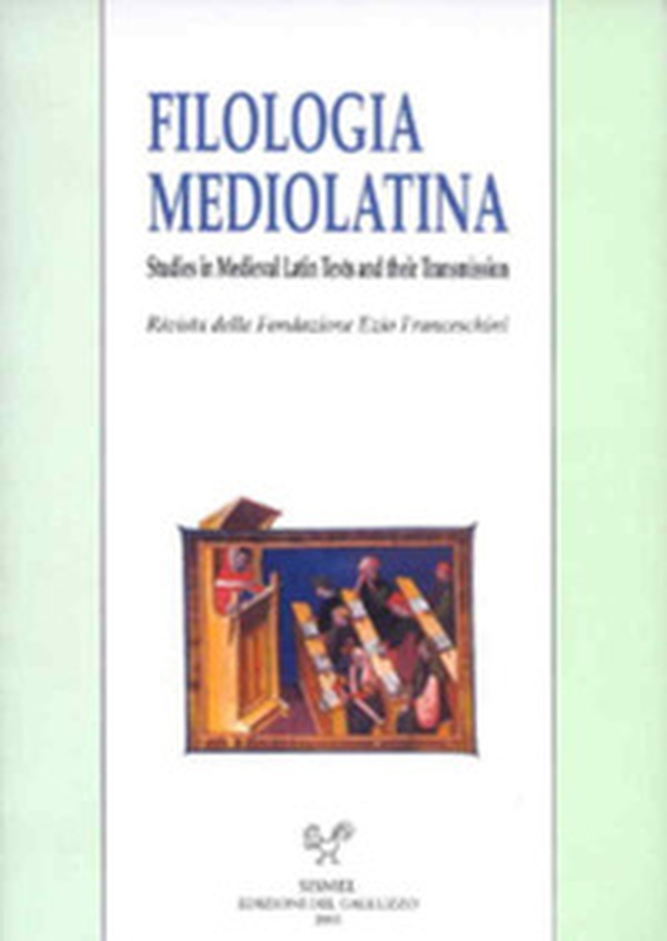 Filologia mediolatina. Studies in medieval latin texts and their transmission - Librerie.coop Filologia mediolatina. Studies in medieval latin texts and their transmission - Librerie.coop