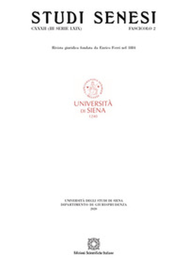 Studi senesi. Rivista giuridica - Vol. 2 - Librerie.coop Studi senesi. Rivista giuridica - Vol. 2 - Librerie.coop