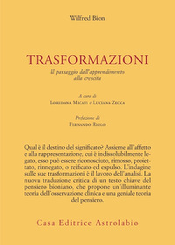 Trasformazioni. Il passaggio dall'apprendimento alla crescita - Librerie.coop Trasformazioni. Il passaggio dall'apprendimento alla crescita - Librerie.coop