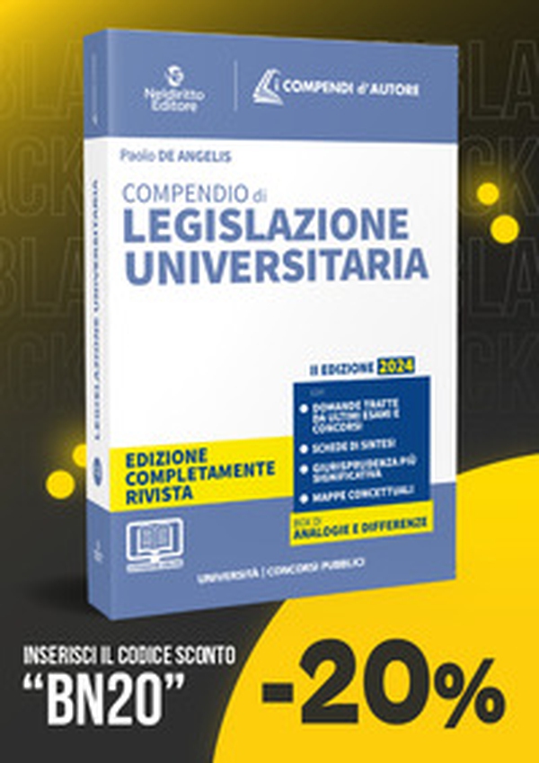 Compendio di legislazione universitaria 2024 - Librerie.coop Compendio di legislazione universitaria 2024 - Librerie.coop