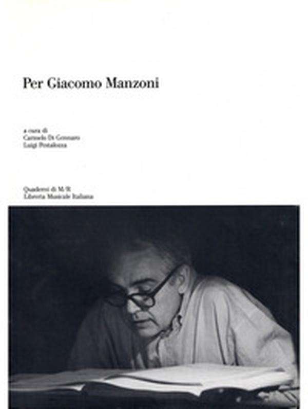 Per Giacomo Manzoni - Librerie.coop Per Giacomo Manzoni - Librerie.coop