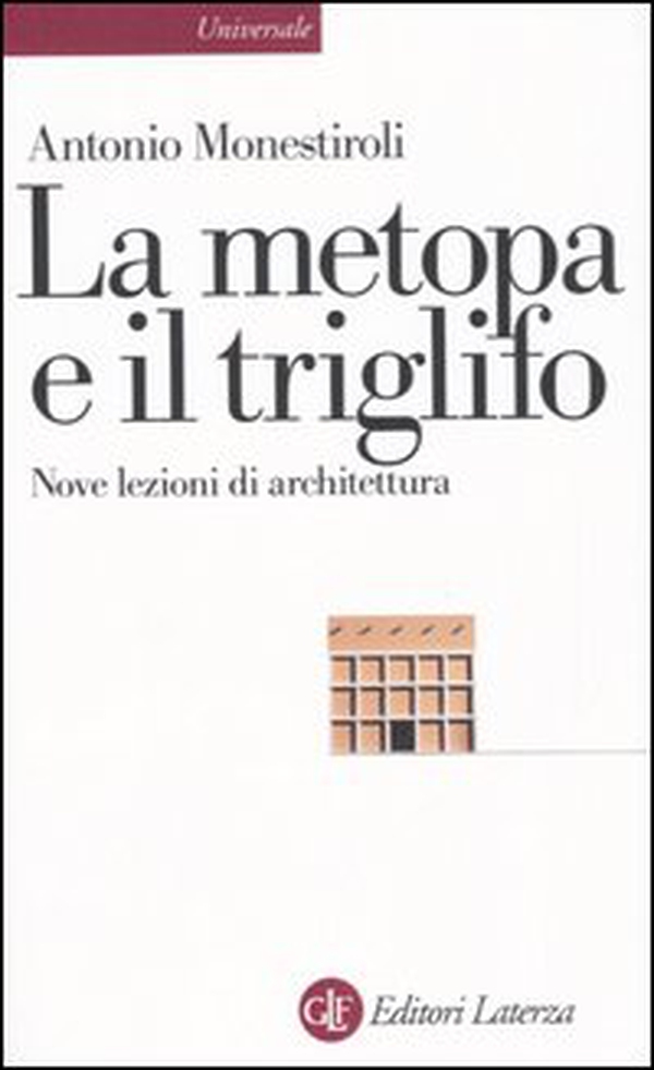 La metopa e il triglifo. Nove lezioni di architettura - Librerie.coop La metopa e il triglifo. Nove lezioni di architettura - Librerie.coop