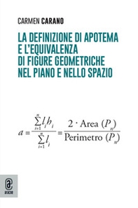 La definizione di apotema e l'equivalenza di figure geometriche nel piano e nello spazio - Librerie.coop