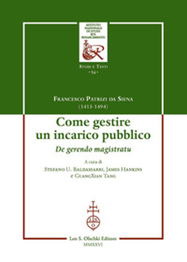 Come gestire un incarico pubblico. De gerendo magistratu. Ediz. italiana, latina e inglese - Librerie.coop