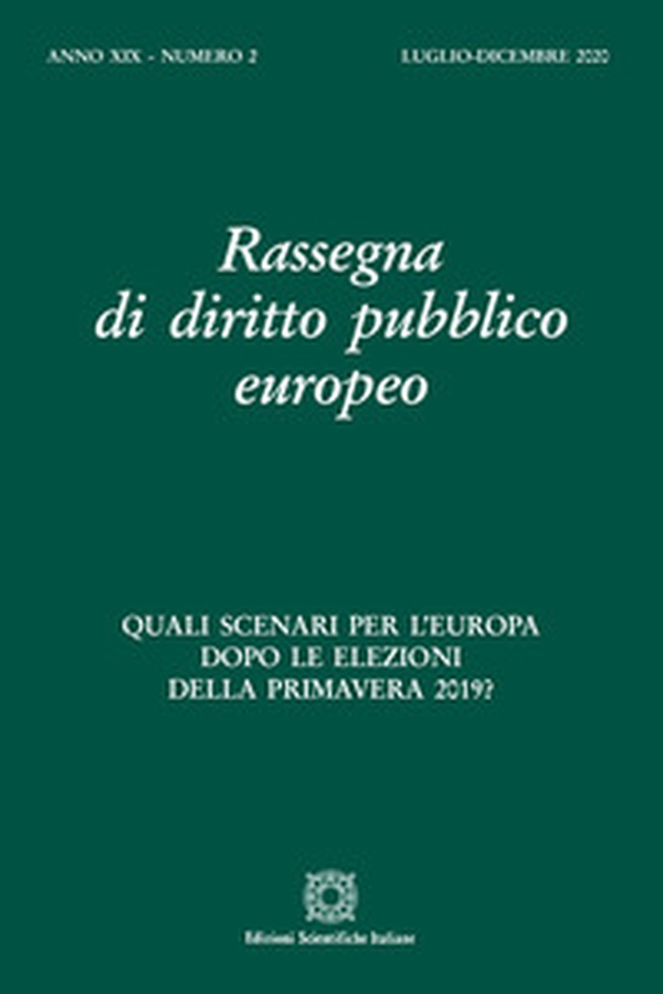 Rassegna di diritto pubblico europeo - Vol. 2 - Librerie.coop Rassegna di diritto pubblico europeo - Vol. 2 - Librerie.coop
