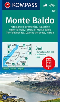 Carta escursionistica n. 129. Monte Baldo 1:25.000 - Librerie.coop
