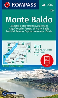 Carta escursionistica n. 129. Monte Baldo 1:25.000 - Librerie.coop Carta escursionistica n. 129. Monte Baldo 1:25.000 - Librerie.coop