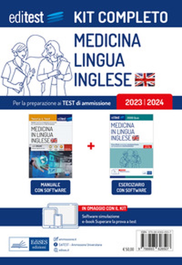 Kit completo EdiTEST Medicina in lingua inglese - Librerie.coop Kit completo EdiTEST Medicina in lingua inglese - Librerie.coop