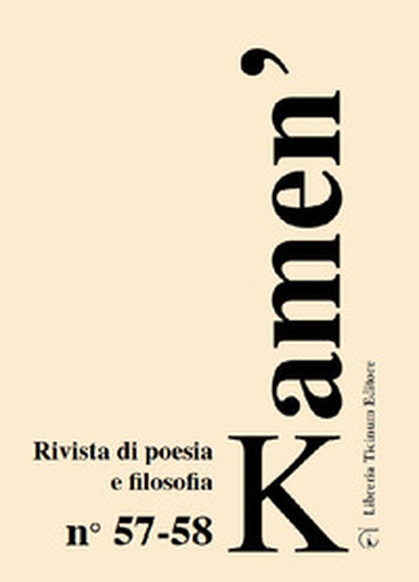 Kamen'. Rivista di poesia e filosofia. Ediz. italiana e slovena - Vol. 57-58 - Librerie.coop Kamen'. Rivista di poesia e filosofia. Ediz. italiana e slovena - Vol. 57-58 - Librerie.coop