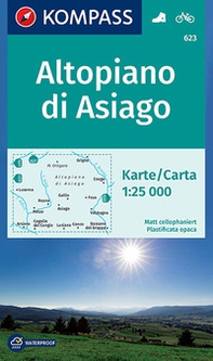 Carta escursionistica n. 623. Altopiano di Asiago 1:25.000 - Librerie.coop