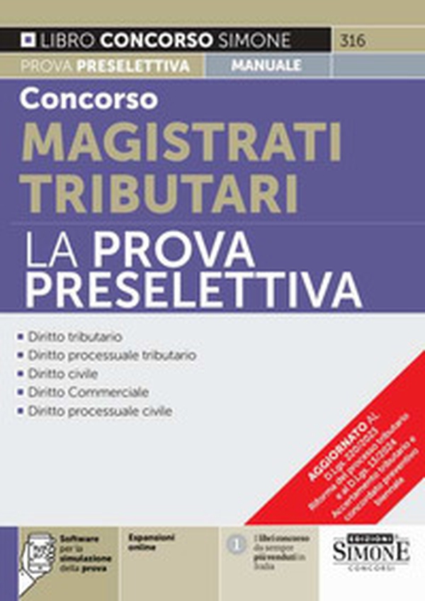 Concorso magistrati tributari. La prova preselettiva - Librerie.coop Concorso magistrati tributari. La prova preselettiva - Librerie.coop
