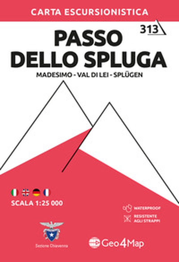 Carta escursionistica Passo dello Spluga (Madesimo, Val di Lei, Splugen) - Librerie.coop Carta escursionistica Passo dello Spluga (Madesimo, Val di Lei, Splugen) - Librerie.coop
